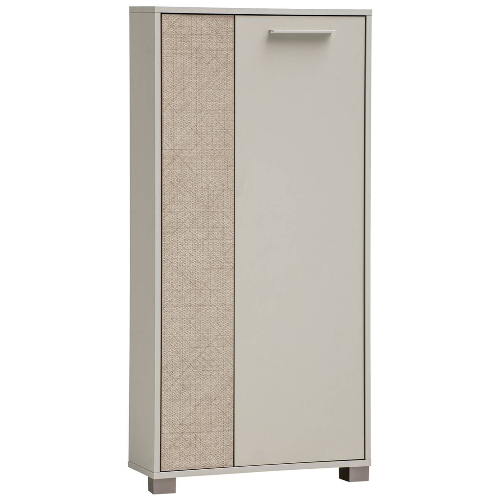 Möbelpartner Highboard Edno creme Eiche Nachbildung B/H/T: ca. 59,8x124x19,5 cm