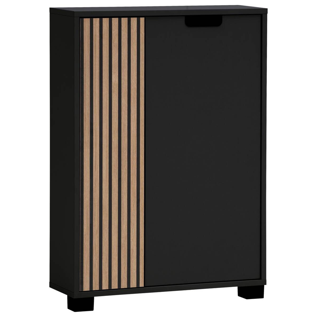 Möbelpartner Unterschrank Ryker schwarz matt B/H/T: ca. 59,8x85,2x19,55 cm