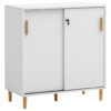 Möbelpartner Schiebetürenschrank Torge weiß matt B/H/T: ca. 80,1x84,8x38,2 cm