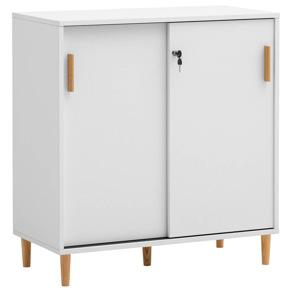Möbelpartner Schiebetürenschrank Torge weiß matt B/H/T: ca. 80,1x84,8x38,2 cm