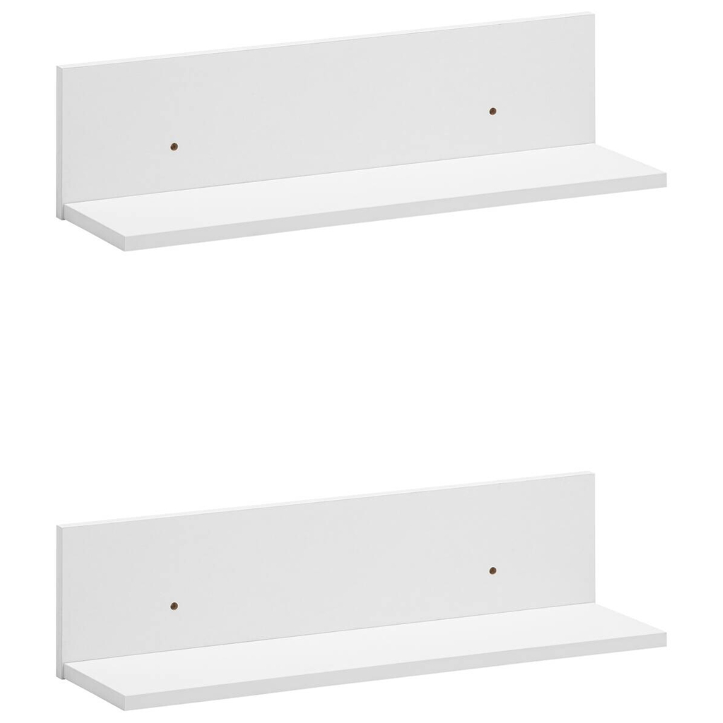 Möbelpartner Regal Torge 2er-Set weiß matt B/H/T: ca. 60x15,7x17,3 cm