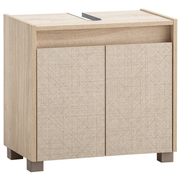 Waschbeckenunterschrank Sander
Eiche hell Nachbildung B/H/T: ca. 56,9x54,6x33 cm