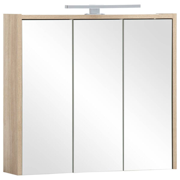 4027181125311 Spiegelschrank Sander
Eiche Nachbildung B/H/T: ca. 65x62,7x16 cm