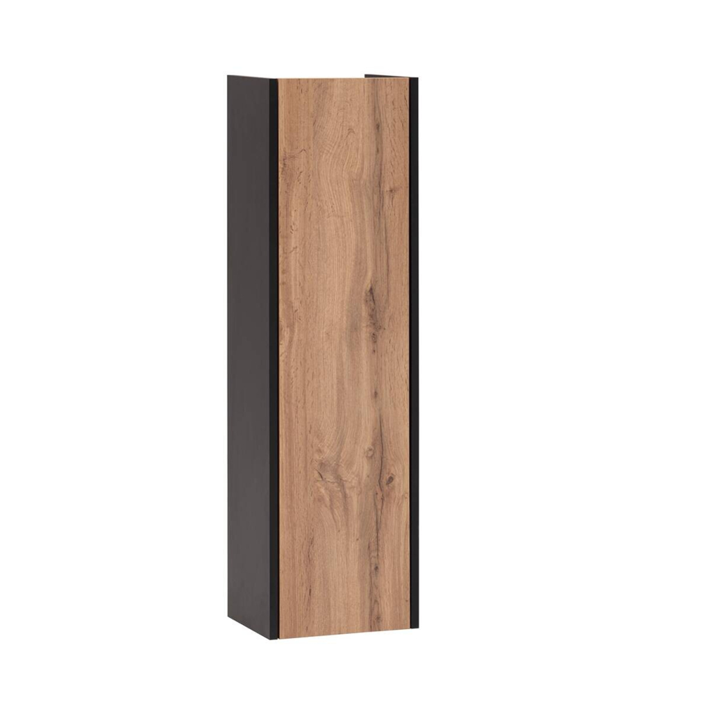 Schildmeyer Highboard Tonder Eiche Nachbildung mattschwarz B/H/T: ca. 30,2x106,1x23,4 cm