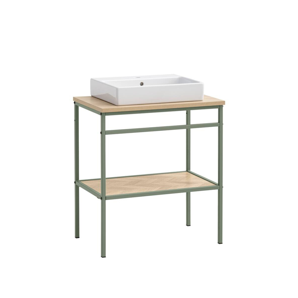 Waschbeckenunterschrank Lorna
Eiche Nachbildung B/H/T: ca. 70×89,2×45 cm