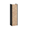 Schildmeyer Highboard Lorna mattschwarz Eiche Nachbildung B/H/T: ca. 30,2x106,1x23,4 cm