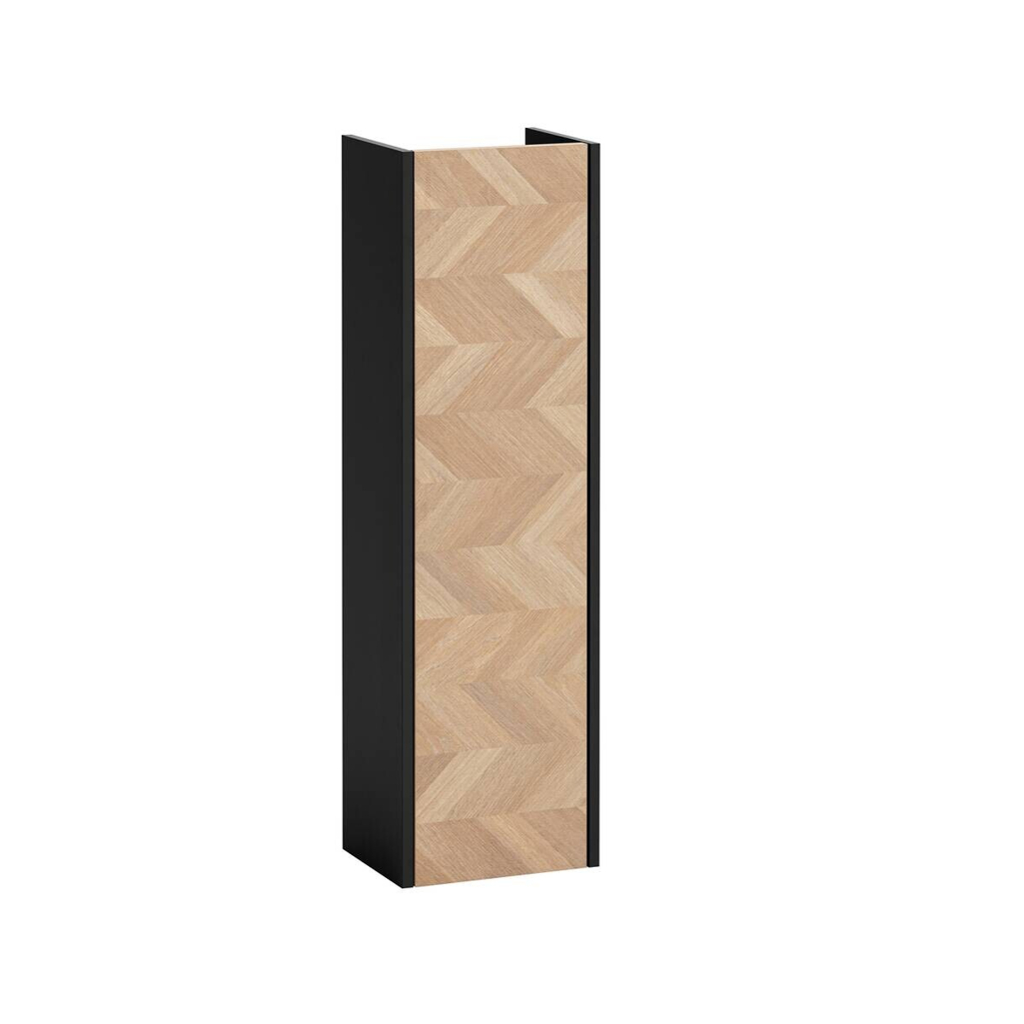 Schildmeyer Highboard Lorna mattschwarz Eiche Nachbildung B/H/T: ca. 30,2x106,1x23,4 cm