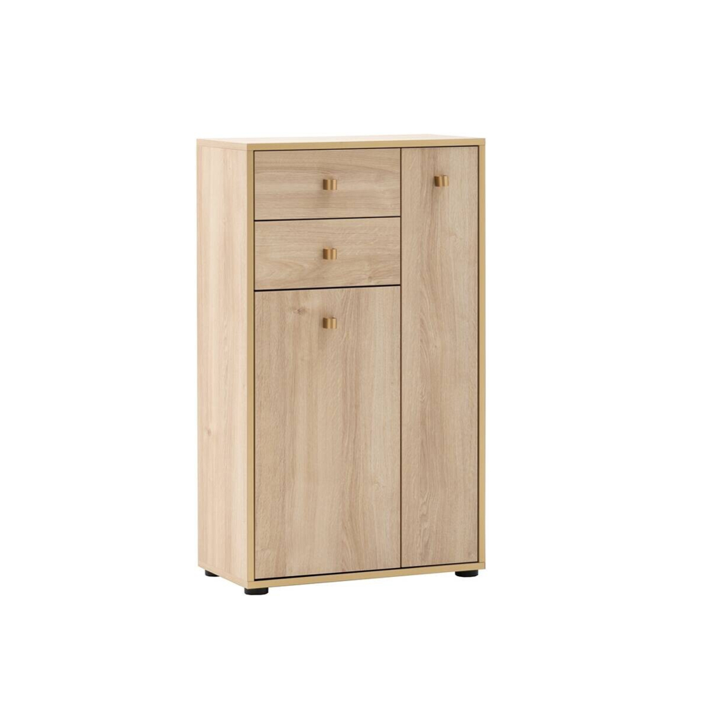 Schildmeyer Highboard Flora Eiche B/H/T: ca. 60,2x104,4x33,05 cm