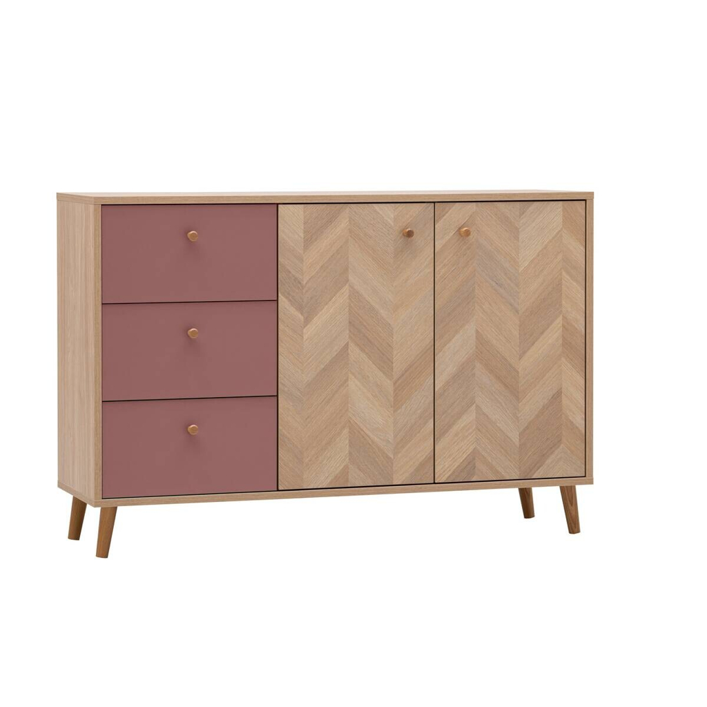 Schildmeyer Sideboard Visby Eiche Nachbildung mauve B/H/T: ca. 109x63,9x33,05 cm