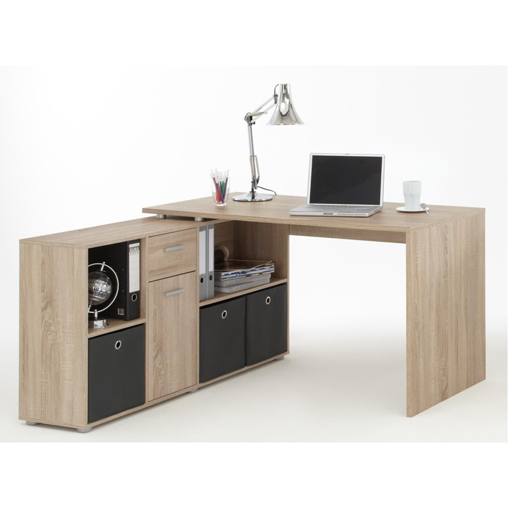POCO Schreibtisch Eiche Sonoma Nachbildung B/H/T: ca. 136x74x66,5 cm