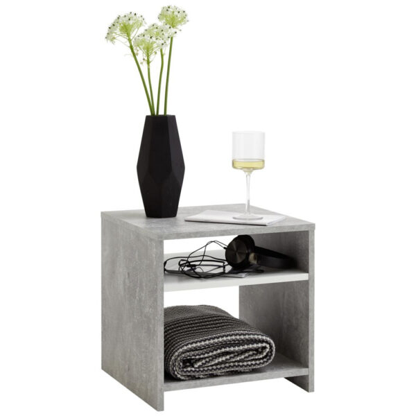 POCO Beistelltisch Beton Optik weiß B/H/T: ca. 40x40x40 cm POCO Beistelltisch Beton Optik weiß B/H/T: ca. 40x40x40 cm