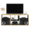 POCO Regal Eiche Artisan Nachbildung B/H/T: ca. 186x71x33 cm