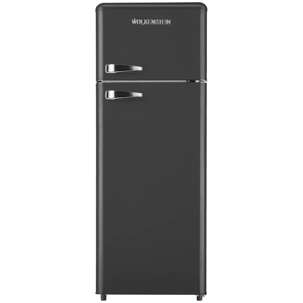 Wolkenstein Retro Kühl-/Gefrierkombination GK212.4RT B schwarz B/H/T: ca. 54,5x145,6x62,6 cm