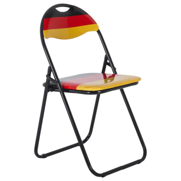 POCO Klappstuhl Ben schwarz rot gold PVC Metall B/H/T: ca. 44,5x79,5x43 cm POCO Klappstuhl Ben schwarz rot gold PVC Metall B/H/T: ca. 44,5x79,5x43 cm