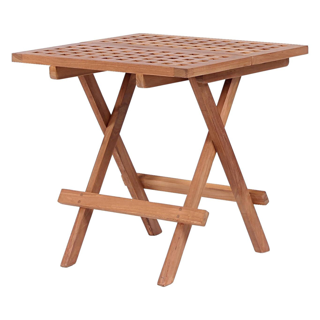 deVries Beistelltisch Woodie natur Teakholz B/H/T: ca. 50x50x50 cm