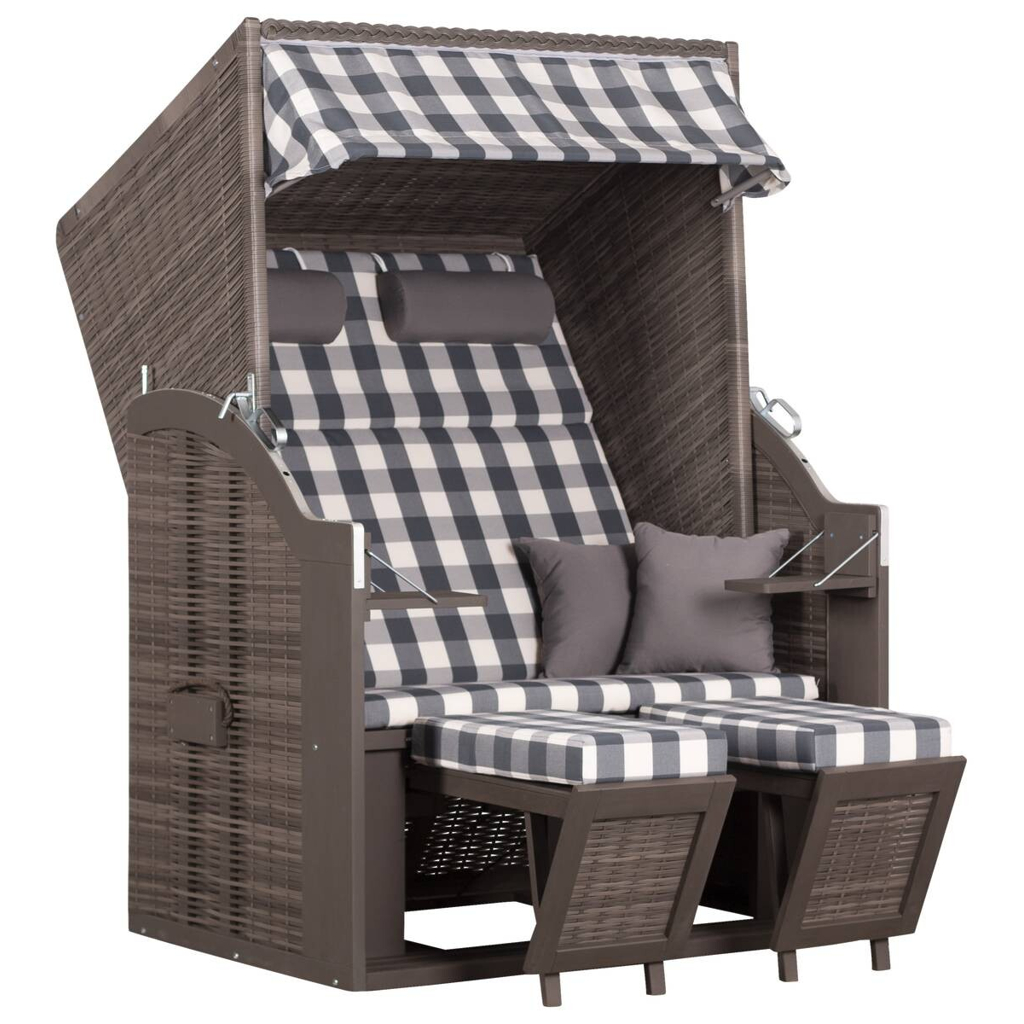 deVries Strandkorb Pure Standard natur Pinie B/H/T: ca. 120x160x80 cm