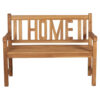 deVries Gartenbank Woodie natur Teakholz B/H/L: ca. 60x89x120 cm