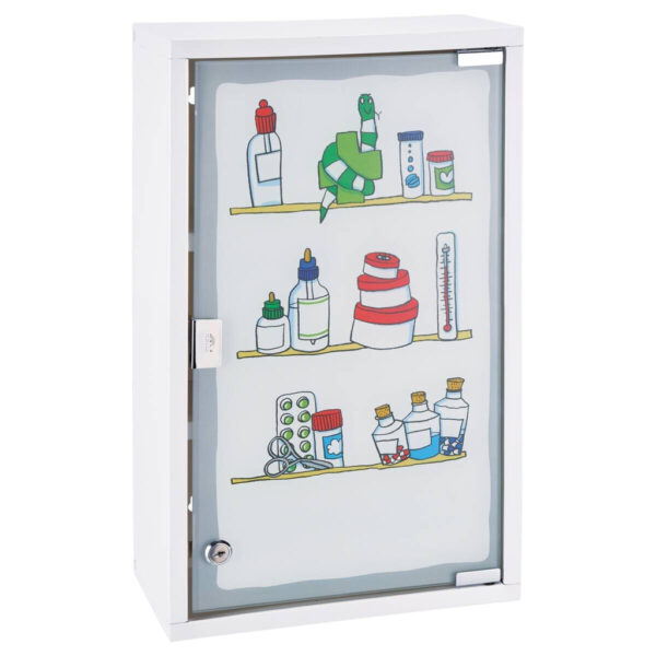 Medizinschrank
weiß Stahl B/H/T: ca. 30x50x15 cm