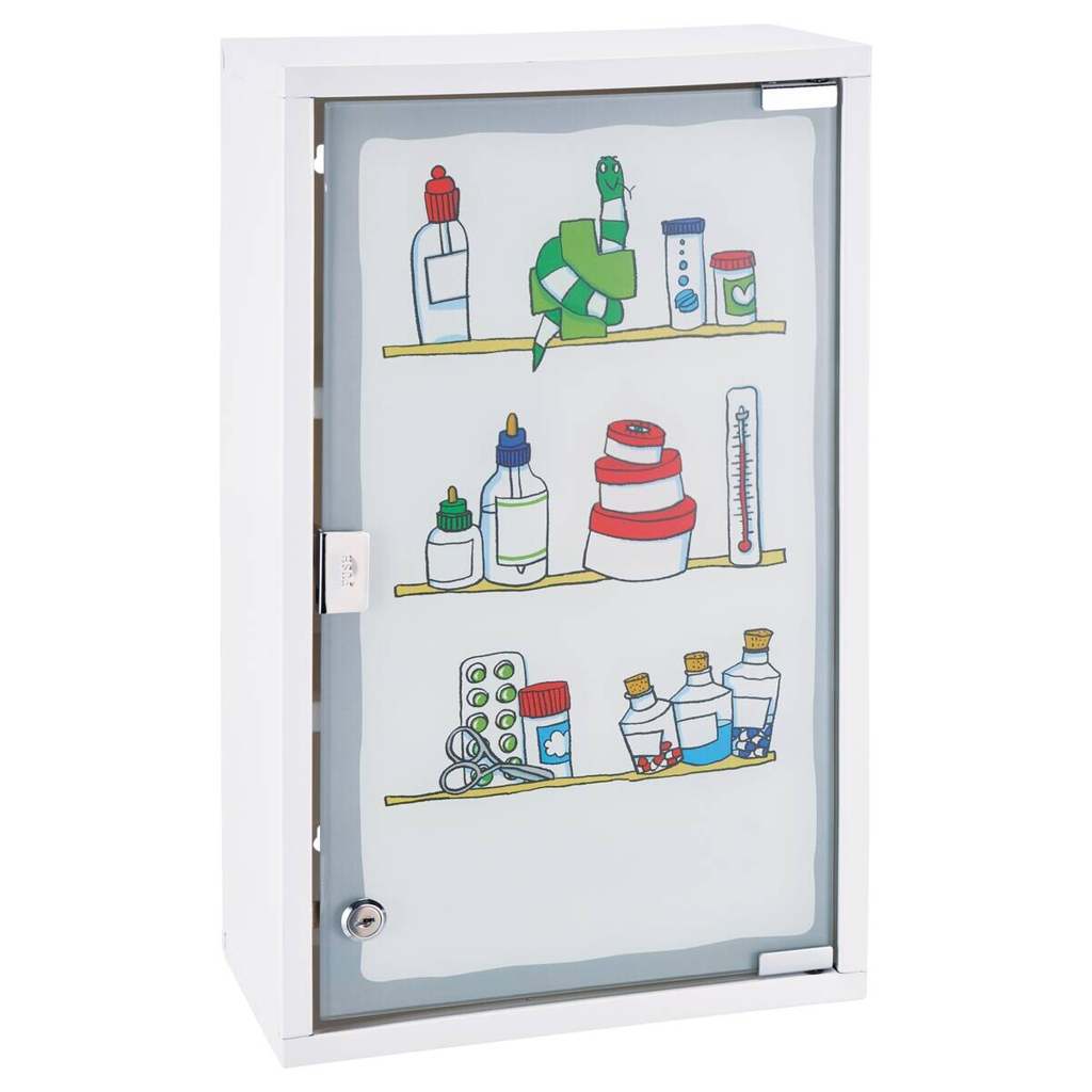 Medizinschrank
weiß Stahl B/H/T: ca. 30x50x15 cm
