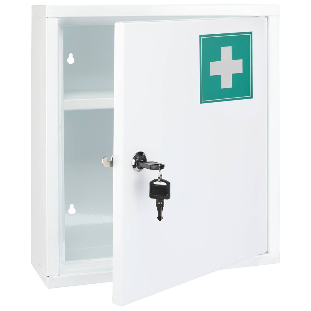 Medizinschrank
weiß Stahl B/H/T: ca. 31,5x36x10 cm