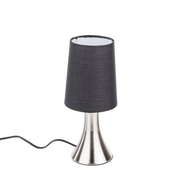LED-Tischleuchte
schwarz silber Metall Kunststoff B/H/L: ca. 13x16x13 cm