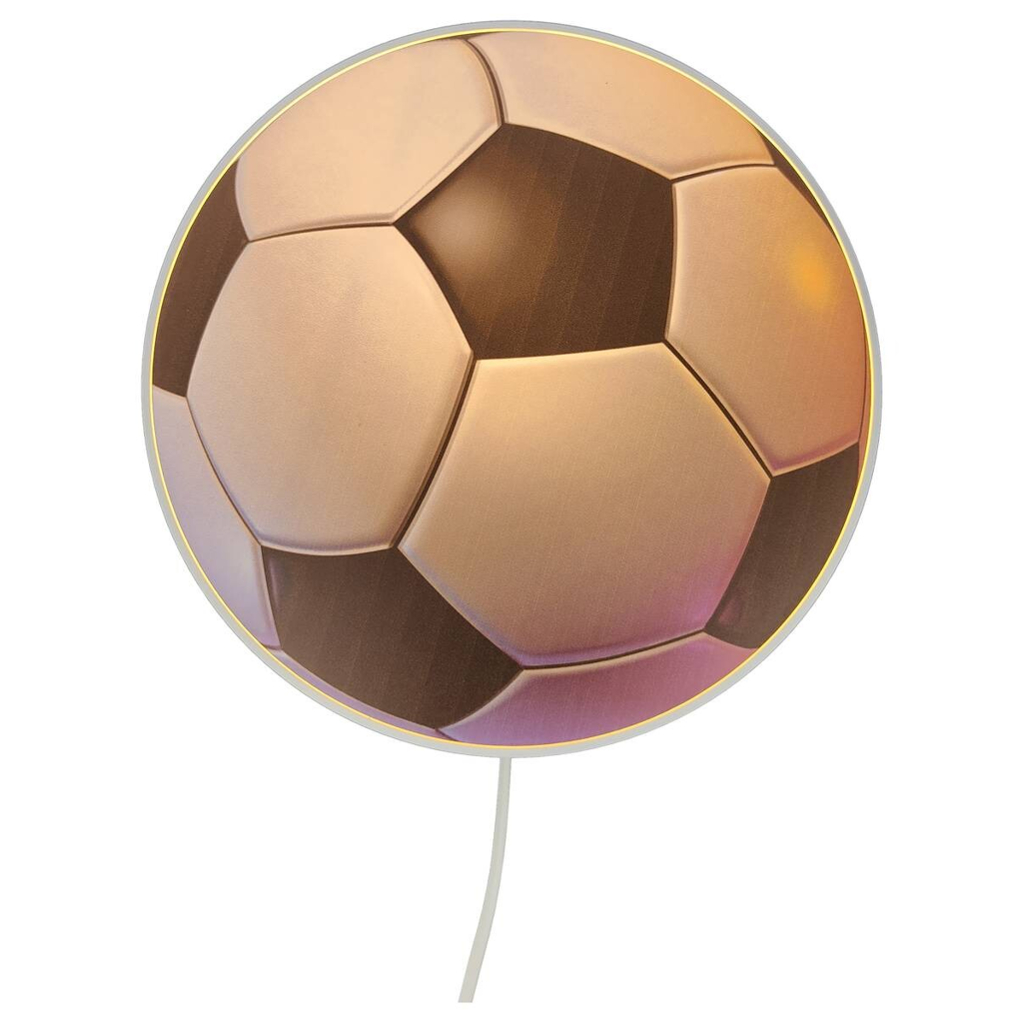 Niermann Kinderwandleuchte Fußball schwarz weiß Kunststoff