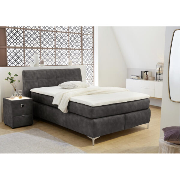 POCO Boxspringbett hellgrau Liegefläche B/L: ca. 140x200 cm POCO Boxspringbett hellgrau Liegefläche B/L: ca. 140x200 cm