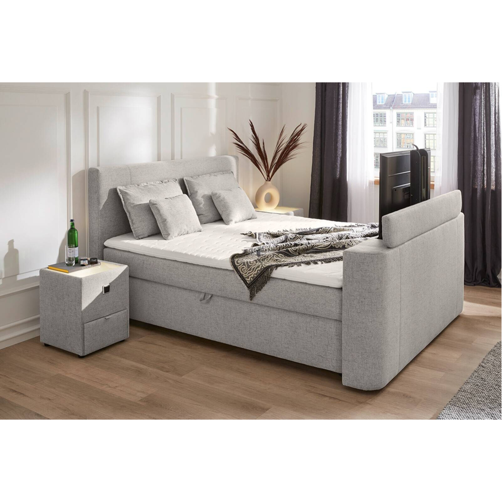 POCO Boxbett grau Liegefläche B/L: ca. 180x200 cm