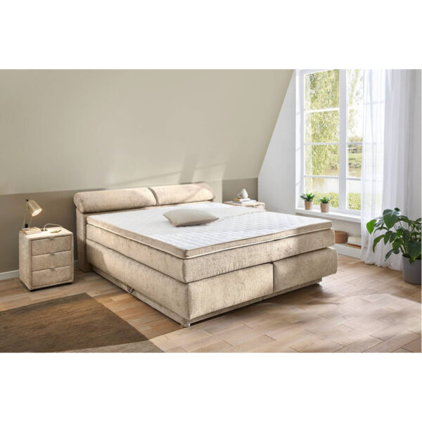 POCO Boxspringbett beige Liegefläche B/L: ca. 180x200 cm