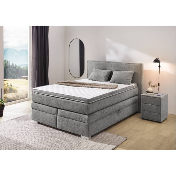 POCO Boxspringbett grau dunkel Liegefläche B/L: ca. 140x200 cm POCO Boxspringbett grau dunkel Liegefläche B/L: ca. 140x200 cm