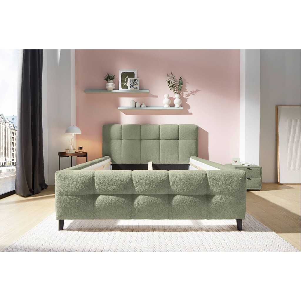 POCO Polsterbettgestell grün Polyester Liegefläche B/L: ca. 140x200 cm