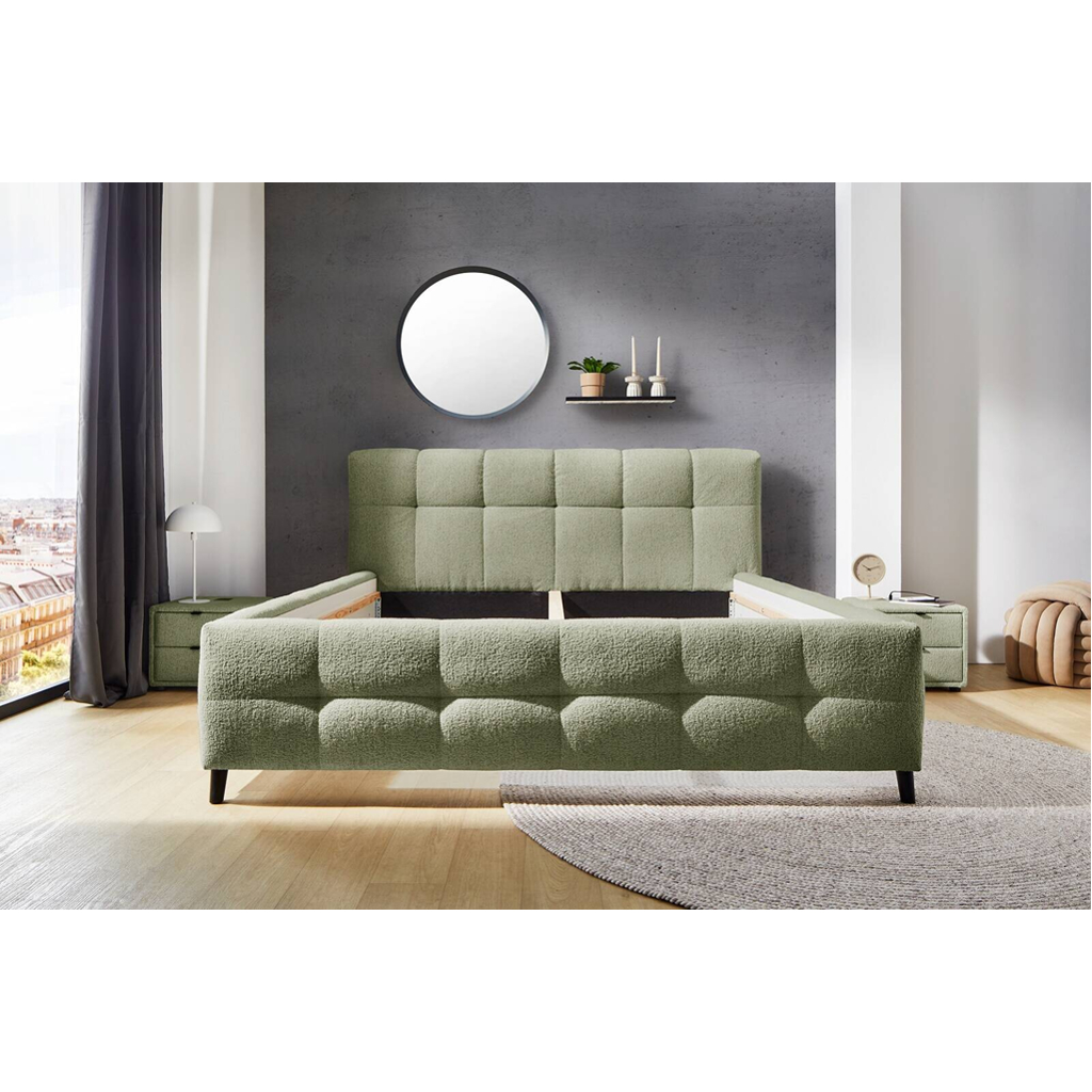 POCO Polsterbettgestell grün Polyester Liegefläche B/L: ca. 180x200 cm