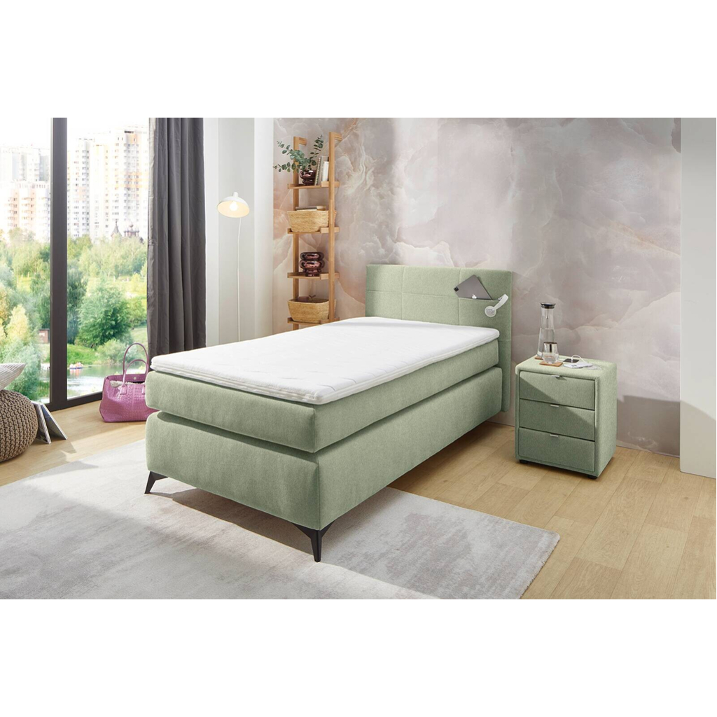 POCO Boxspringbett Pistazie Liegefläche B/L: ca. 100x200 cm