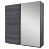 POCO Schwebetürenschrank Herne Graphit B/H/T: ca. 180x198x64 cm