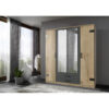 POCO Kleiderschrank Cork Graphit Plankeneiche Nachbildung B/H/T: ca. 180x199x58 cm