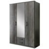 POCO Kleiderschrank Duisburg Graphit B/H/T: ca. 135x199x58 cm