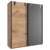 POCO Schwebetürenschrank Liverpool Eiche Plankeneiche Nachbildung B/H/T: ca. 135x198x64 cm POCO Schwebetürenschrank Liverpool Eiche Plankeneiche Nachbildung B/H/T: ca. 135x198x64 cm