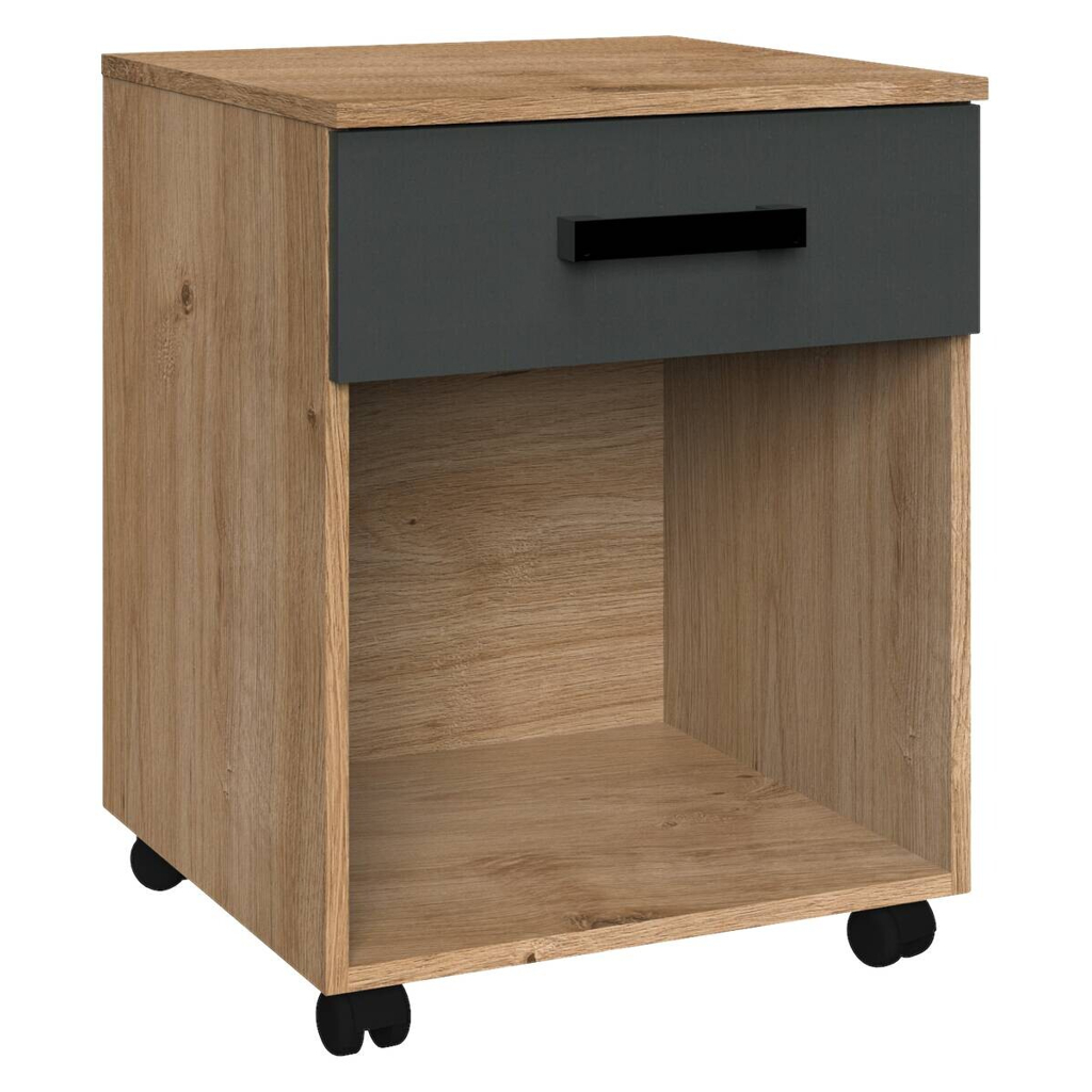 POCO Rollcontainer Liverpool Plankeneiche Nachbildung B/H/T: ca. 46x58x40 cm