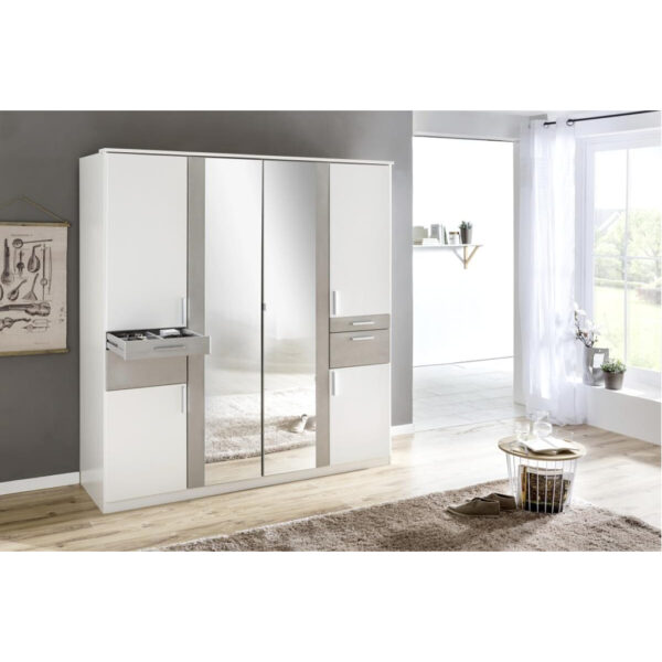 POCO Kleiderschrank Koblenz weiß B/H/T: ca. 180x198x58 cm