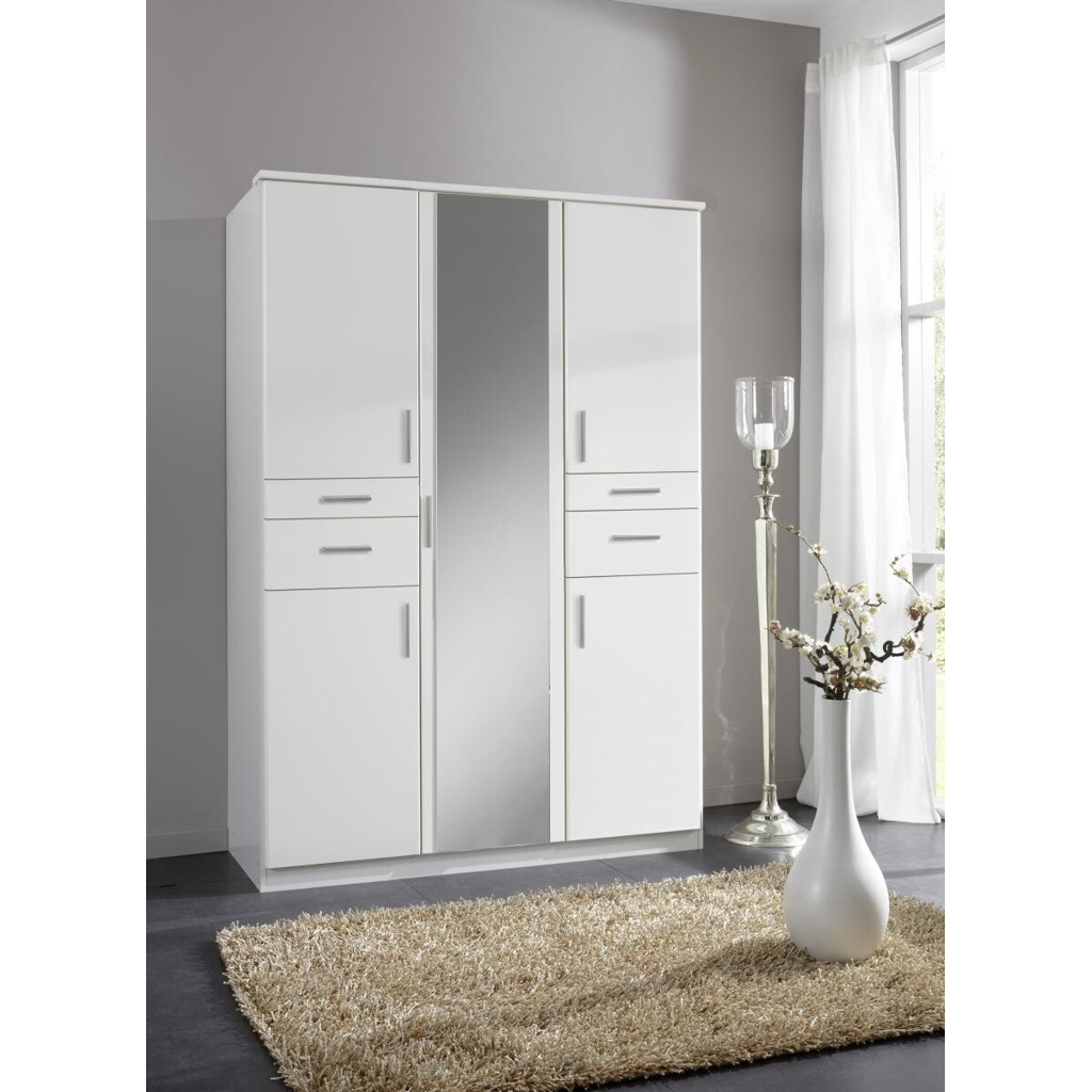POCO Kleiderschrank Koblenz weiß B/H/T: ca. 135x198x58 cm