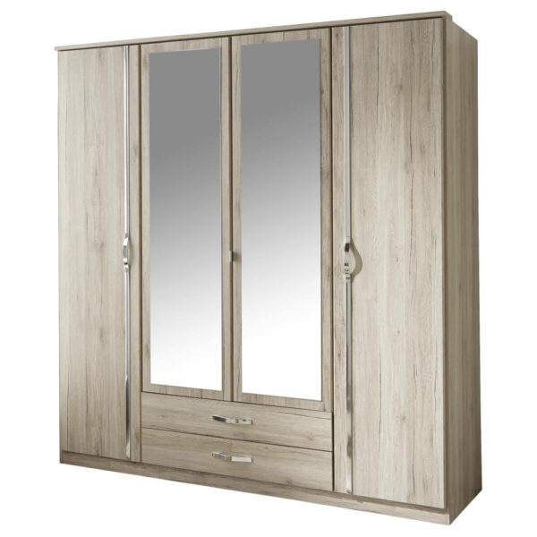 POCO Kleiderschrank Duo San-Remo Nachbildung B/H/T: ca. 180x198x58 cm