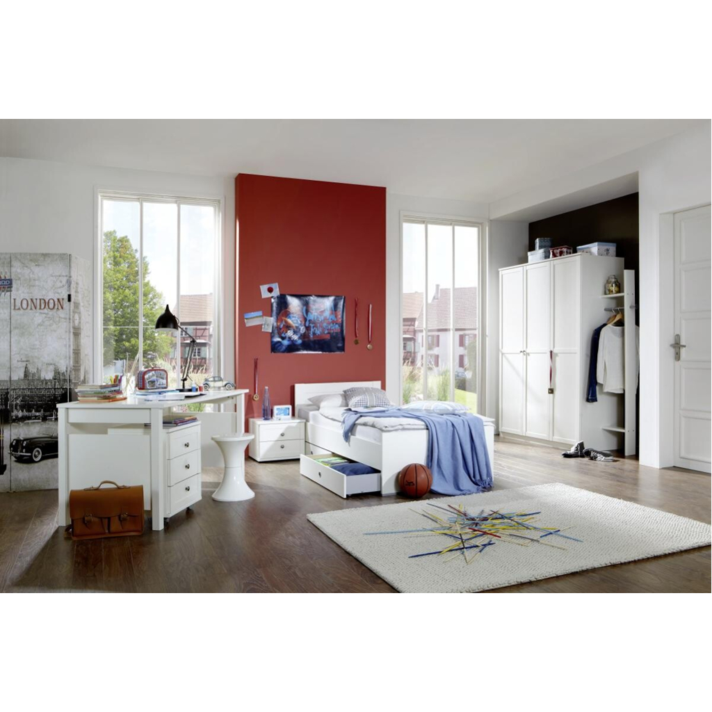 POCO Jugendbett Filou Alpinweiß Liegefläche B/L: ca. 90x200 cm