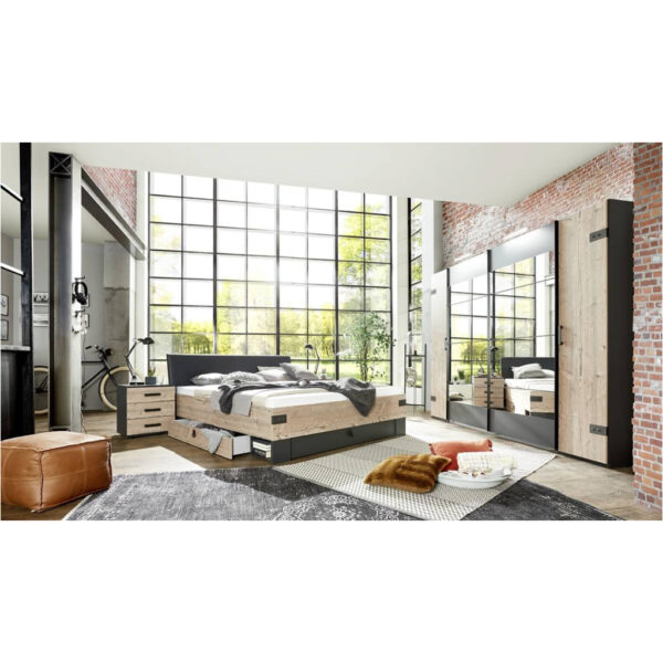 POCO Bett Stockholm tanne Nachbildung Graphit B/H/T: ca. 189x96x210 cm POCO Bett Stockholm tanne Nachbildung Graphit B/H/T: ca. 189x96x210 cm