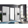 POCO Kleiderschrank Vegas weiß Graphit B/H/T: ca. 270x208x58 cm