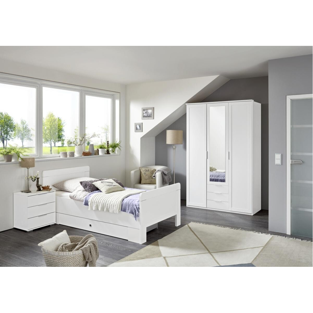 POCO Kleiderschrank Nadja weiß B/H/T: ca. 135x210x58 cm