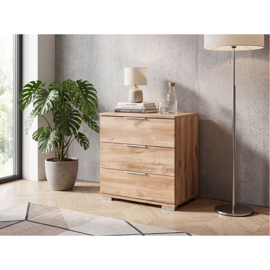 POCO Nachtkonsole Easy Plus Eiche Nachbildung B/H/T: ca. 52x58x38 cm