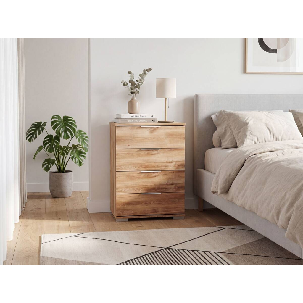 POCO Nachtkonsole Easy Plus Eiche Nachbildung B/H/T: ca. 52x74x38 cm