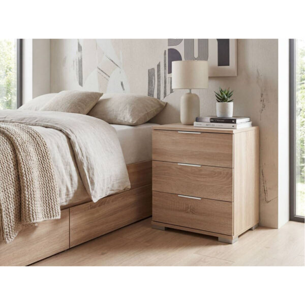 POCO Nachtkonsole Easy Plus Eiche Sägerau Nachbildung B/H/T: ca. 52x58x38 cm