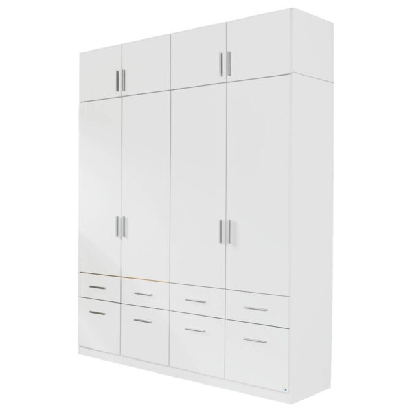 POCO Kleiderschrank Celle weiß B/H/T: ca. 181x197x54 cm