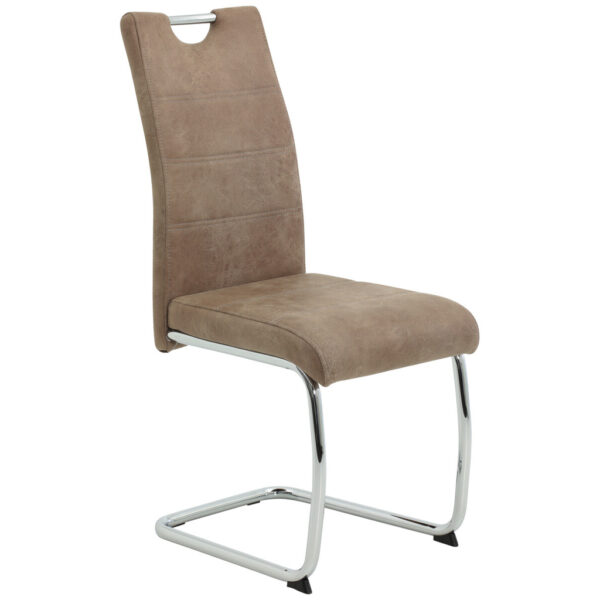POCO Schwingstuhl Flora beige Vintage Microfaser B/H/T: ca. 43x98x59 cm